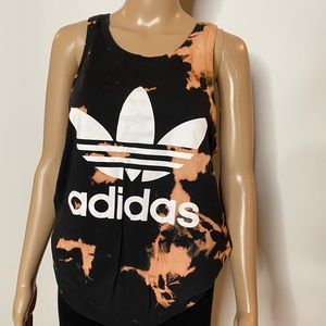 Adidas acid washed tank